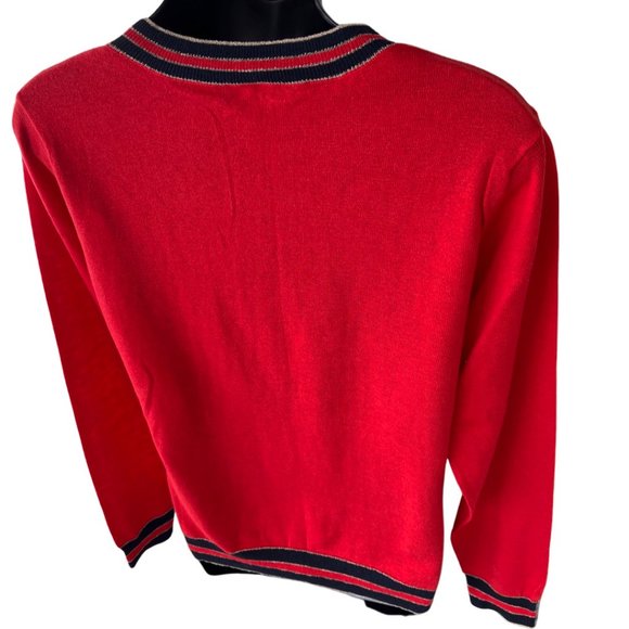 🌸4/$20🌸 Crewneck Sweater with Contrasting Metallic Detail - Picture 3 of 10